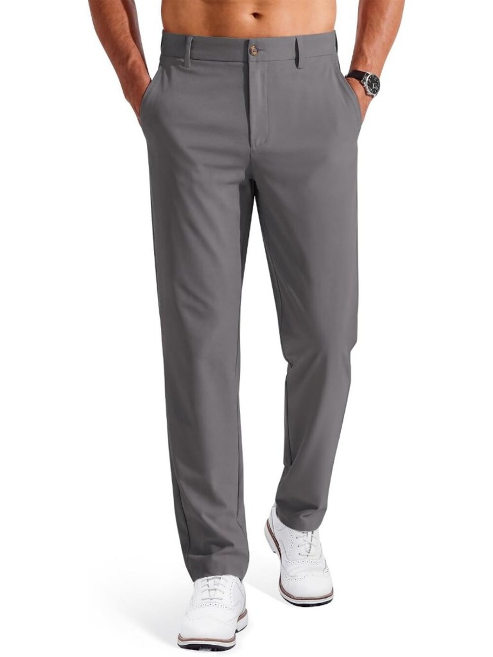 Classic-Fit Men's Golf Pants | Versatile Work & Dress Trousers | 30"-34" Sizes